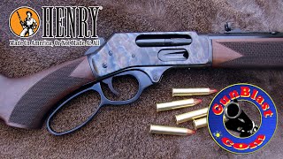 Henry® USA Color Case Hardened Lever Action Side Gate Rifle in 4570 Govt  Gunblastcom [upl. by Leonerd456]