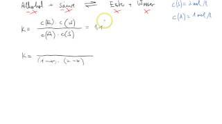 Berechnung von Gleichgewichtszusammensetzungen mit dem Massenwirkungsgesetz [upl. by Witcher]
