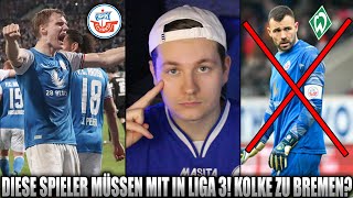 Diese Hansa Spieler würde ich mit in Liga 3 nehmen Kolke zu Werder Bremen  Hansa Rostock News [upl. by Alaehcim26]