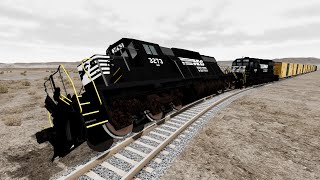 Realistic Train Crashes 41  BeamngDrive [upl. by Loomis]