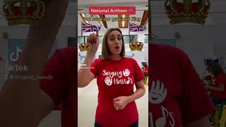 Makaton  NATIONAL ANTHEM UK GOD SAVE THE KING  Singing Hands [upl. by Shanan]