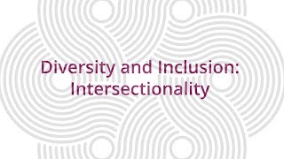 Diversity amp Inclusion Intersectionality [upl. by Llehcar282]