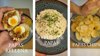 20 Formas DIFERENTES De Hacer PAPAS  SABORES MAGICOS [upl. by Dre]