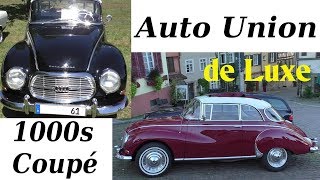 2x AUTO UNION 1000s Coupé de Luxe 1959  1963 Oldtimer  Classic Car [upl. by Winnie]