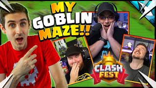 YouTubers REACT to my Goblin Maze inside Clash of Clans [upl. by Nylesoj]