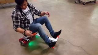 Hoverboard GoKart Scooter Hoverseat Conversion Assembly Riding and Safety Info [upl. by Adaminah]