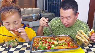 对于这样的人不能惯着eating showeating challengehusband and wife eating foodeatingmukbang asmr eating [upl. by Laryssa]