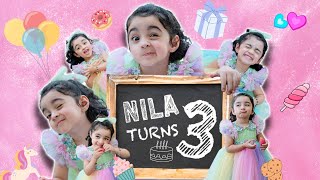 Nila Turns 3  Pearle Maaney  Srinish Aravind  Baby Nitara [upl. by Mallissa]