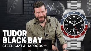 Tudor Heritage Black Bay Watches  Steel GMT amp Harrods Edition  SwissWatchExpo [upl. by Rad]