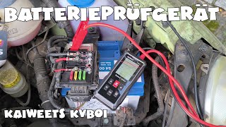 KAIWEETS KVB01 Batterietester KfZ 12V 24V 1002000CCA Autobatterietester [upl. by Pratte]