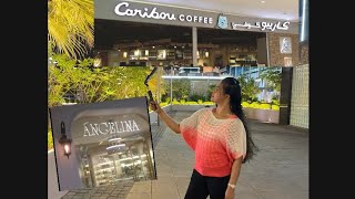 Kuwait Caribou Coffee amp Angela 🥰🇰🇼 Garden amp Waterfall🤗konkanivlogsgoanvloggerkuwaitvlog [upl. by Anchie812]