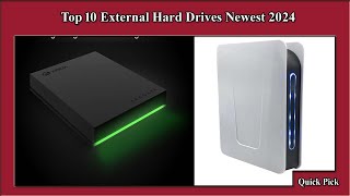 ✅ Top 10 External Hard Drives Newest 2024 [upl. by Haidadej972]