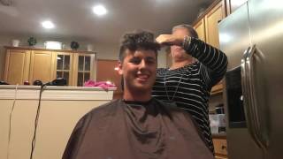 Christopher Air Force ROTC haircut [upl. by Rolyks733]