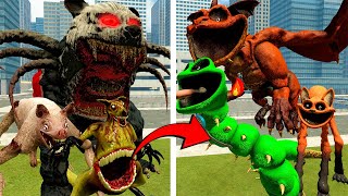 👑All Zoochosis Mutant Animals vs All Smiling Critters in Garrys Mod 🔴 [upl. by Chaddie239]