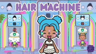 HOW TO WORK THE HAIR MACHINE VOICED Toca Boca World [upl. by Arolf48]