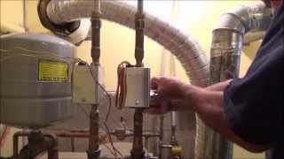 Replacing a zone valve on a hot water heating system and removing the air [upl. by Aleek319]