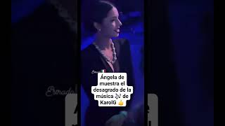 ÁNGELA AGUILAR MUESTRA DESAGRADO CON MUSICA DE KAROL G angelaaguilar reels virals viralvideo [upl. by Seidule]