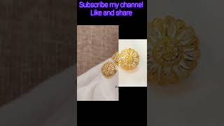 Gold ear top trendy different types viral short [upl. by Chirlin]