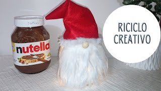 Riciclo Creativo  barattolo di Nutella [upl. by Tlok]