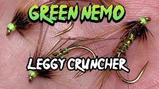 Fly Tying  Green Nemo quotLeggyquot Cruncher [upl. by Richara]