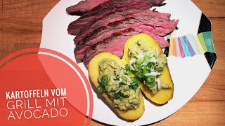 Kartoffeln vom Grill mit AvocadoSalat [upl. by Sapers767]