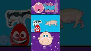 Cow amp Pig  Which Is Smaller shorts  funny cartoon cow pig animals toys toddler learning [upl. by Consuelo]