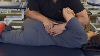 OMT HVLA  Lumbar Spine Lumbar Roll  Lateral Recumbent Rotation Emphasis [upl. by Boorman]