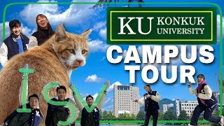 Konkuk University Campus Tour  Seoul South Korea [upl. by Rapsac282]