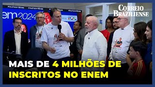 GOVERNO LULA CELEBRA AUMENTO DE INSCRITOS NO ENEM [upl. by Bergstein]