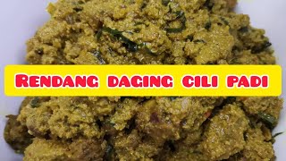 RENDANG DAGING CILI PADI [upl. by Lilhak]