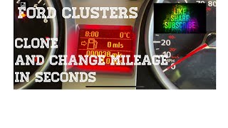 Ford cluster cloning and mileage correction interface and software installation and demo [upl. by Yk86]