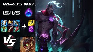 MID Varus vs Ziggs  EU Grandmaster Patch 1417 [upl. by Thevenot]