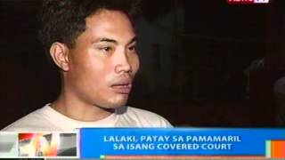 NTG Lalaki patay sa pamamaril sa isang covered court Navotas [upl. by Aisatna]