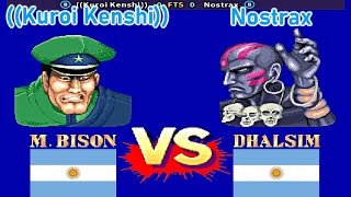 Street Fighter II Champion Edition  Kuroi Kenshi vs Nostrax FT5 [upl. by Neibart]