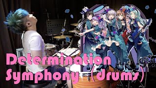 【BanG Dream！バンドリ】Roselia  Determination Symphony 叩いてみた  Drums cover [upl. by Marshall810]