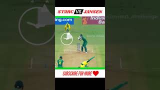 Only Cricket Lover Can Guess 😎  STARC vs JANSEN shorts cricketquiz sixorout shorts reels [upl. by Retse]