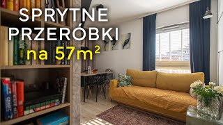 Trzy pokoje na 57m²  małe mieszkanie dla rodziny może być wygodne 🏠  HOME TOUR [upl. by Abel859]