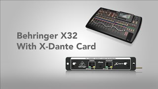 Configuring Behringer X32 With XDante Card [upl. by Vasilek]