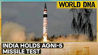 India testfires AgniV ballistic missile  Latest News  World DNA  WION [upl. by Nodnrb]