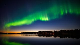 Spectacular Northern Lights in Rovaniemi Lapland [upl. by Neenahs769]