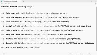 SQL DBA CLASS 9 [upl. by Keelia161]