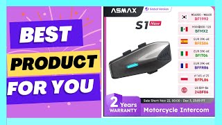 ASMAX S1 Bluetooth Motorcycle Intercom BT 54 [upl. by Ahsaele]