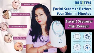 Facial Steamer Review  Best Facial Steamer in India Meditve Facial Steamer For Skin Care [upl. by Auqenes124]