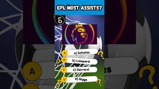 Who has the most prem assists football premierleague quiz england player fun [upl. by Duester]