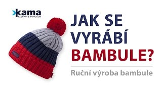 Ruční výroba bambule na čepici  Jak se vyrábí [upl. by Emile]