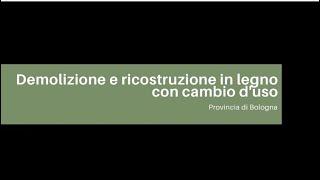 Demolizione e ricostruzione in legno [upl. by Yra]