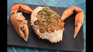 Stuffed Crab  Sanjeev Kapoor Khazana [upl. by Safire948]