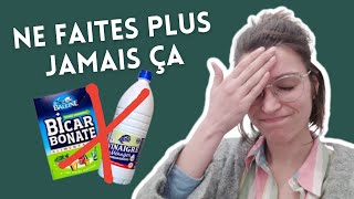 Vinaigre blanc bicarbonate de soude vous ne lutilisez peut être pas de la bonne façon  1230 [upl. by Yelrac]