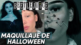 COMO EDITAR MAQUILLAJE DE HALLOWEEN ESTILO BEETLEJUICE  Tutorial Picsart 2024 versión android [upl. by Resarf]