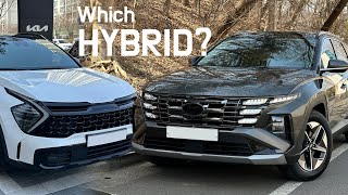 2025 Hyundai Tucson Hybrid Facelift vs 2025 Kia Sportage Hybrid 30th Anniversary Edition Compared [upl. by Sekoorb]